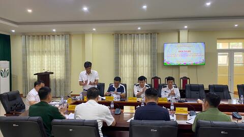 Hội nghị giao ban các lực lượng chức năng tại cửa khẩu Quốc tế Ma Lù Thàng Quý III năm 2025