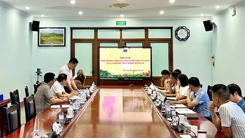 Hội nghị công bố điều chỉnh quy hoạch phân khu xây dựng tỷ lệ 1/2000 khu công nghiệp mường so