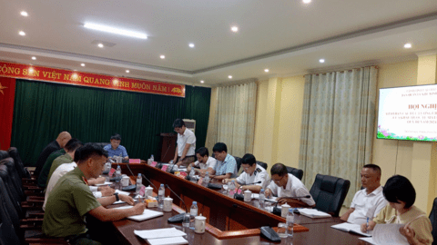 Họp giao ban các lực lượng chức năng tại cửa khẩu Ma Lù Thàng quý III năm 2024